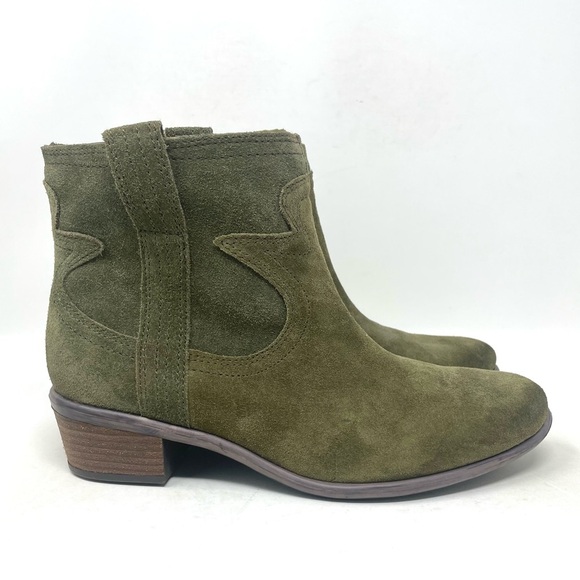 Lucky Brand Shoes - Lucky Brand Terra Bootie Green Womens 8.5